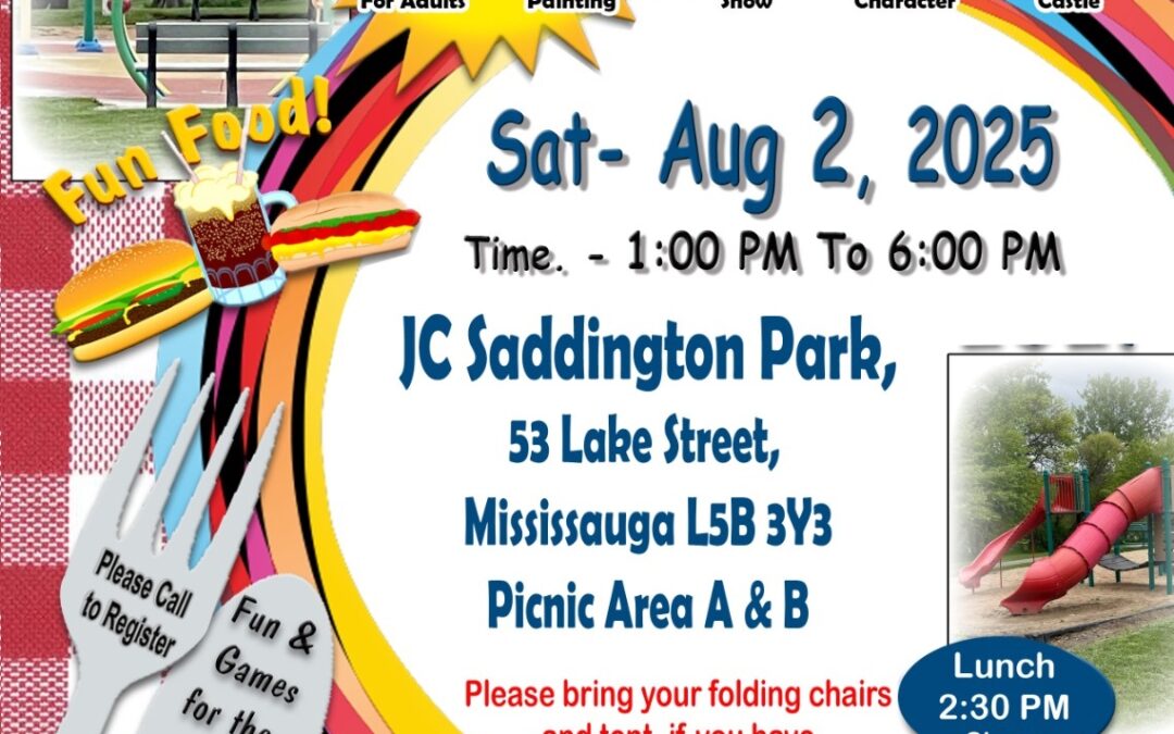 JRJ Annual Family Picnic – Sat, Aug-02-2025